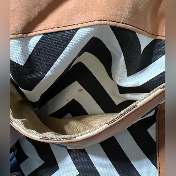 Black & Brown Chevron Tote Bag - Picture 6 of 12